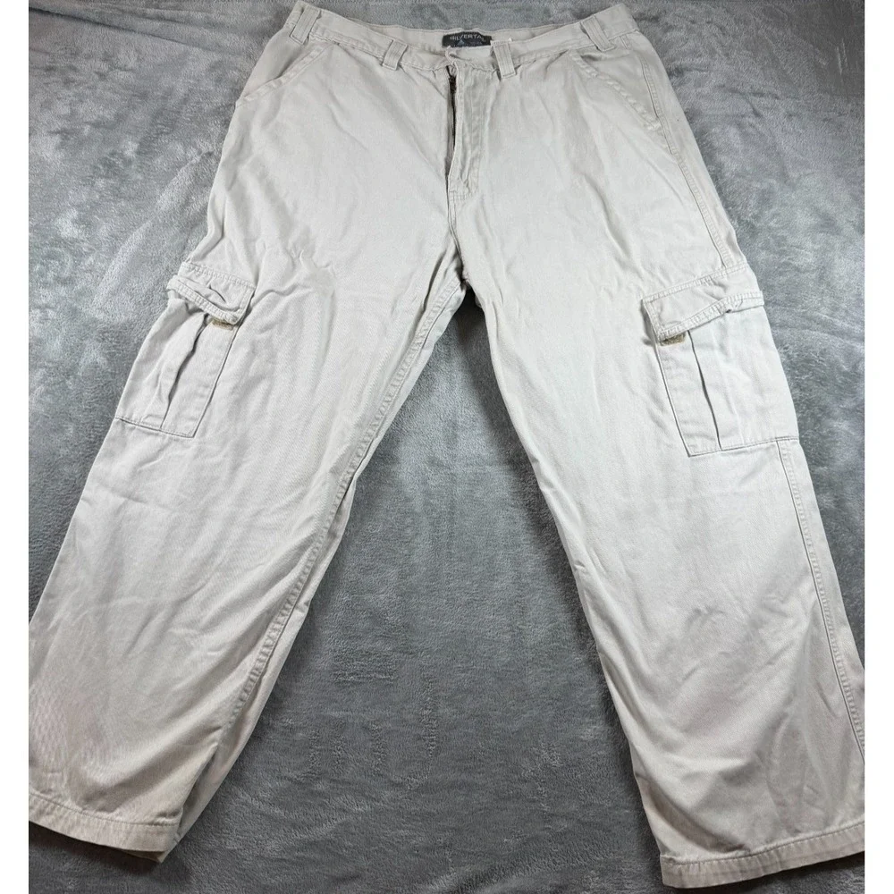 Vtg Levi's Silvertab Cargo Pants Beige Tan Baggy Y2K‎ W40 L30